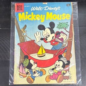 Dell Mickey Mouse Comic Book Cover (1957)